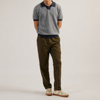 THEO KNIT POLO - NAVY