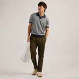 THEO KNIT POLO - NAVY