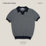 THEO KNIT POLO - NAVY