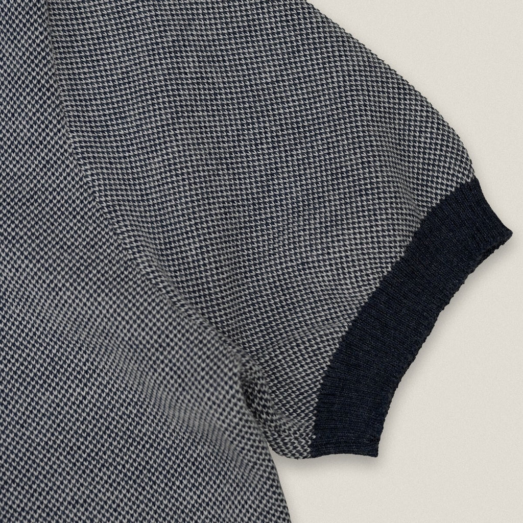THEO KNIT POLO - NAVY