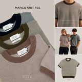 MARCO KNIT TEE - BROWN