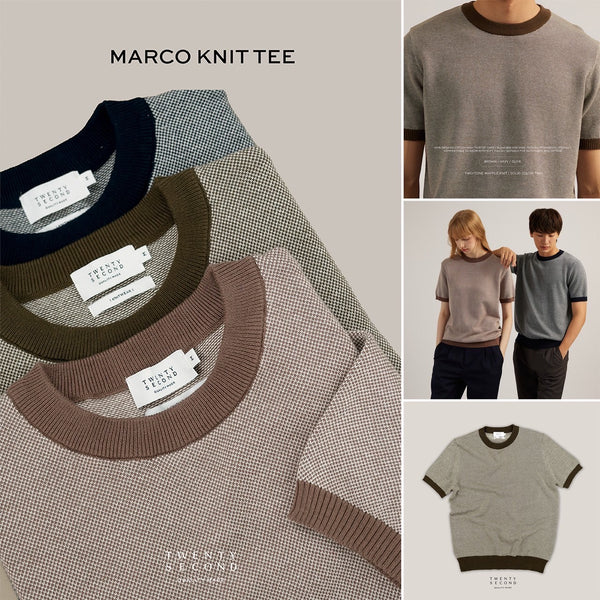 MARCO KNIT TEE - OLIVE