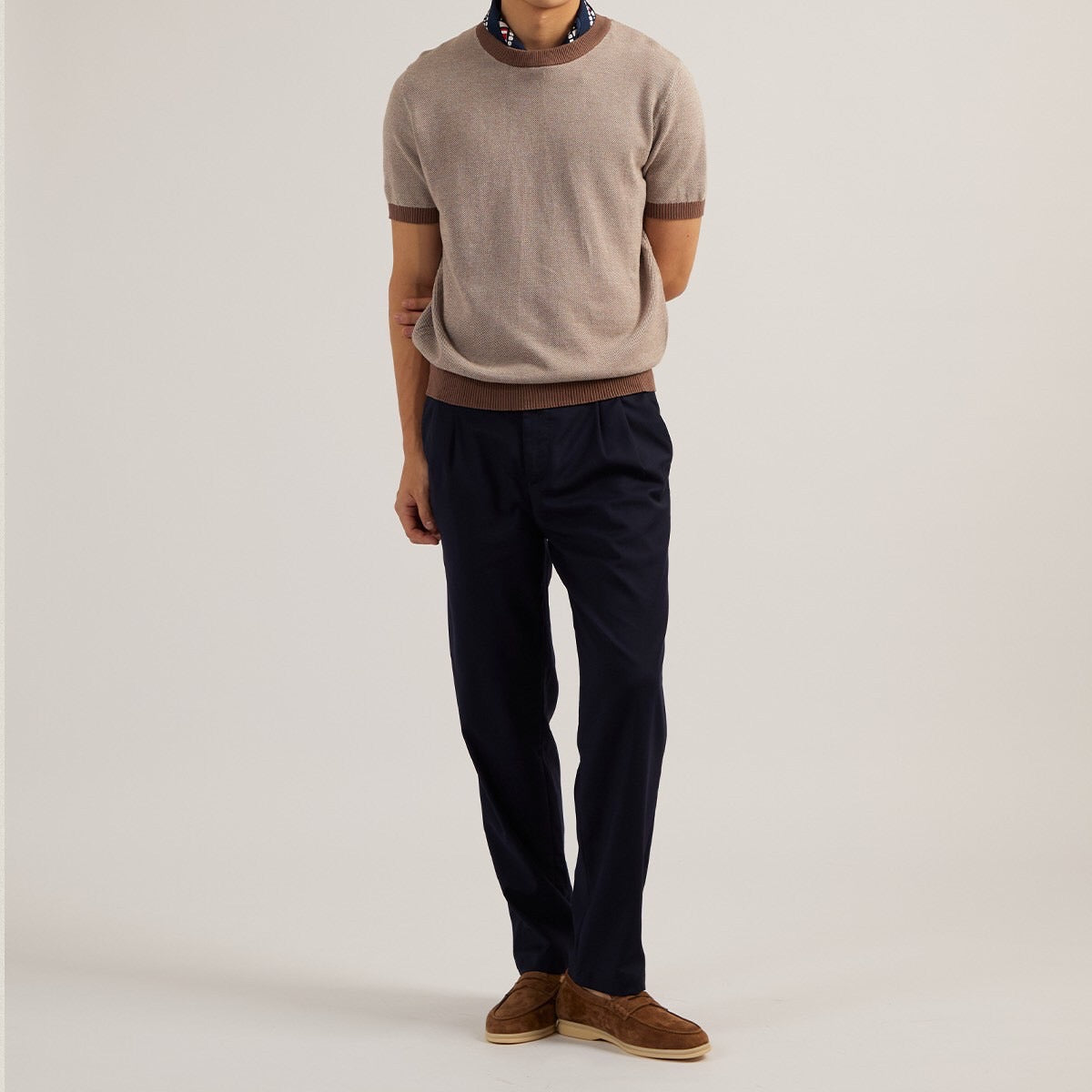 MARCO KNIT TEE - BROWN