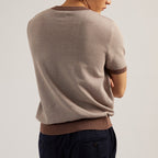 MARCO KNIT TEE - BROWN