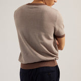 MARCO KNIT TEE - BROWN