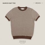 MARCO KNIT TEE - BROWN