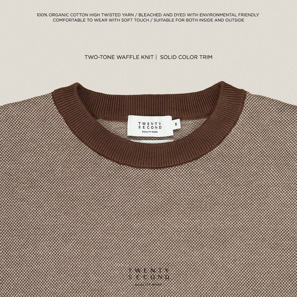 MARCO KNIT TEE - BROWN