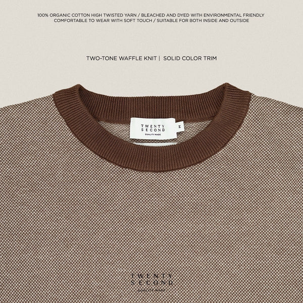 MARCO KNIT TEE - BROWN