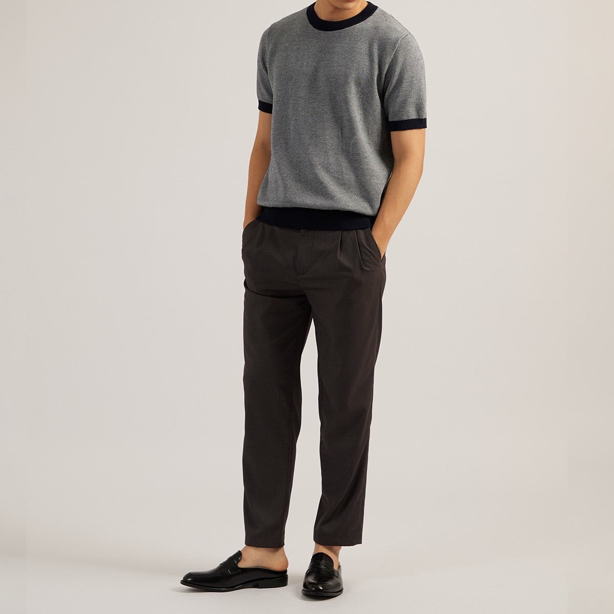 MARCO KNIT TEE - NAVY