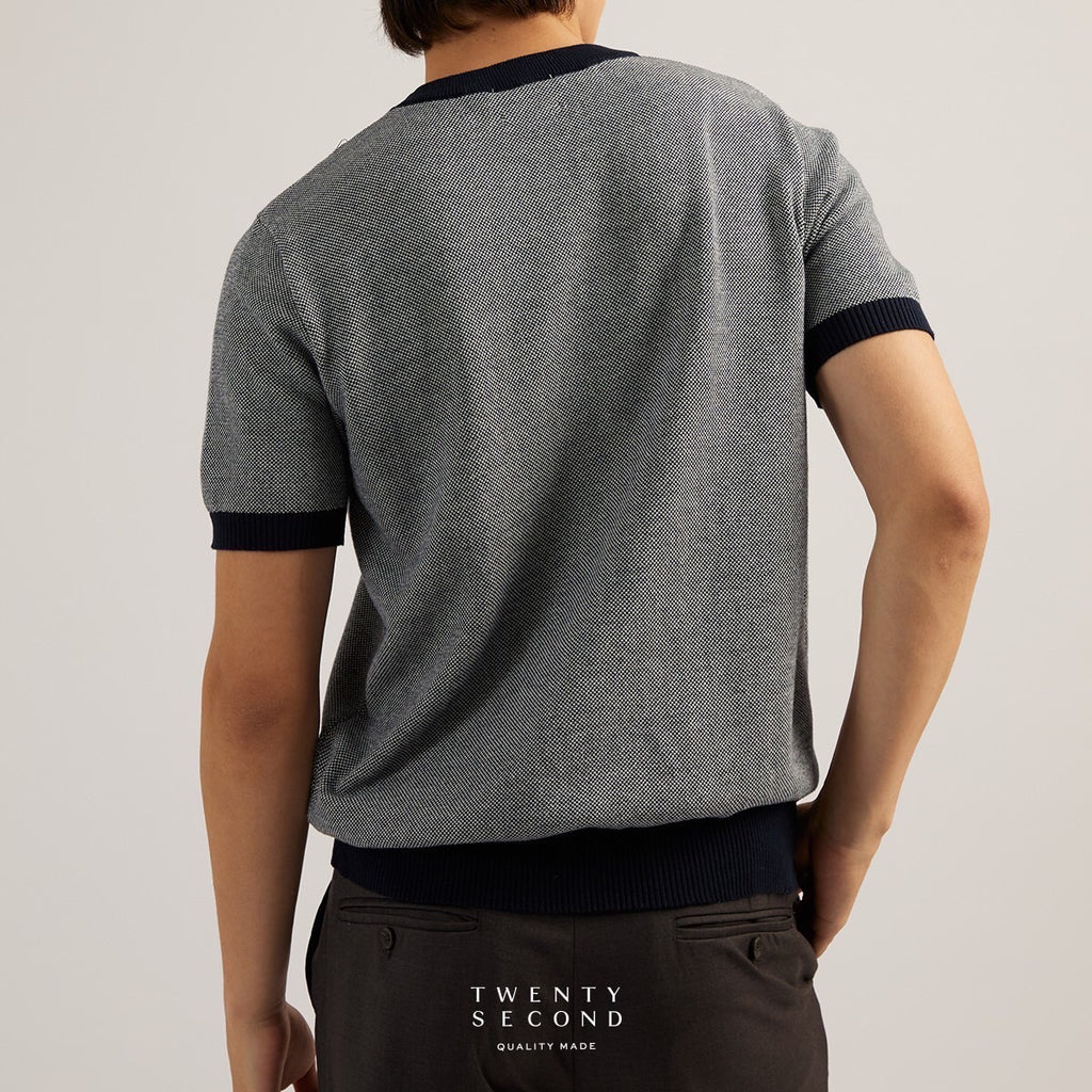 MARCO KNIT TEE - NAVY