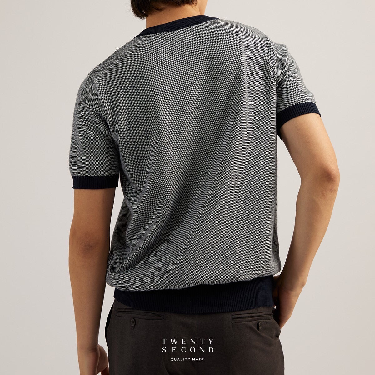 MARCO KNIT TEE - NAVY