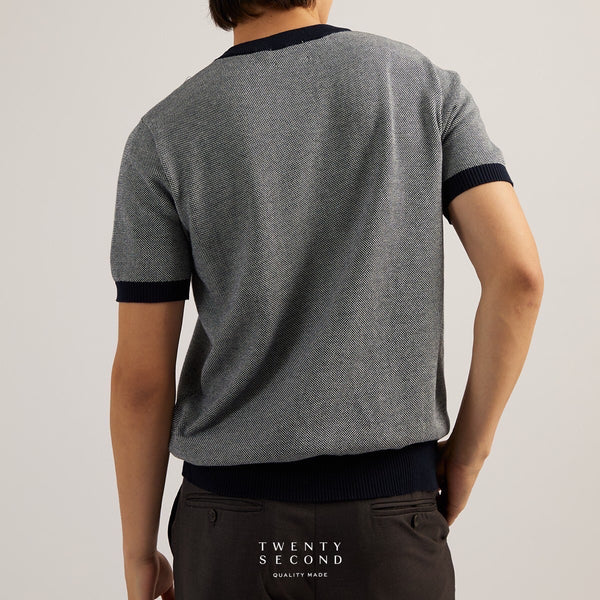 MARCO KNIT TEE - NAVY