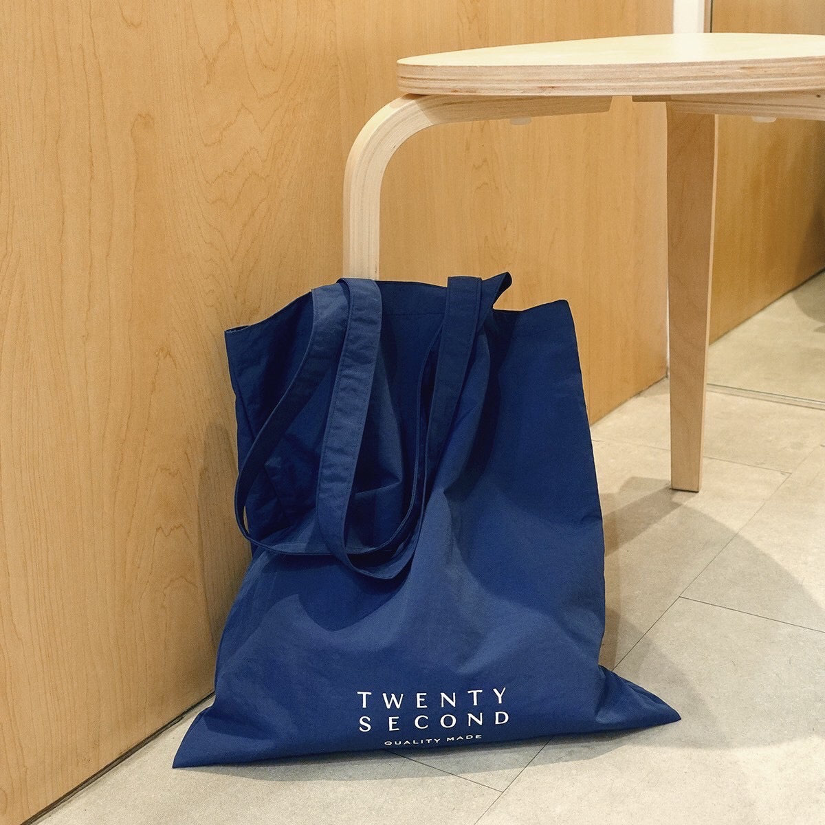 FOLDABLE NYLON BAG - DARK BLUE