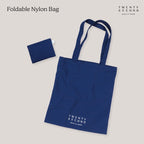 FOLDABLE NYLON BAG - DARK BLUE