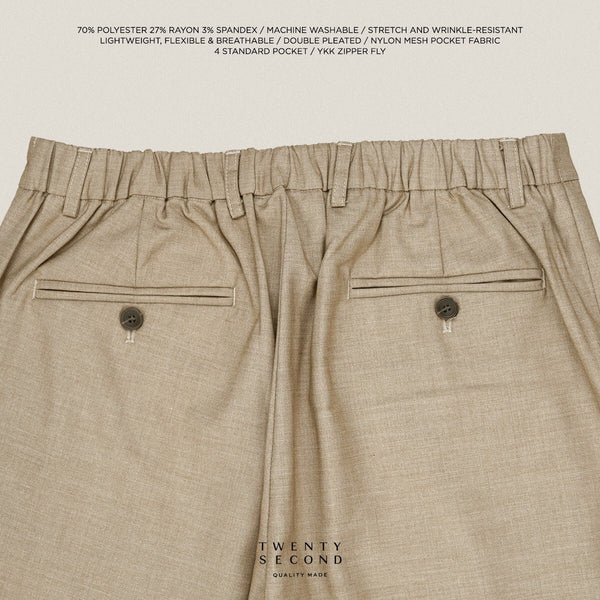 WEEKDAY SMART PANTS - KHAKI