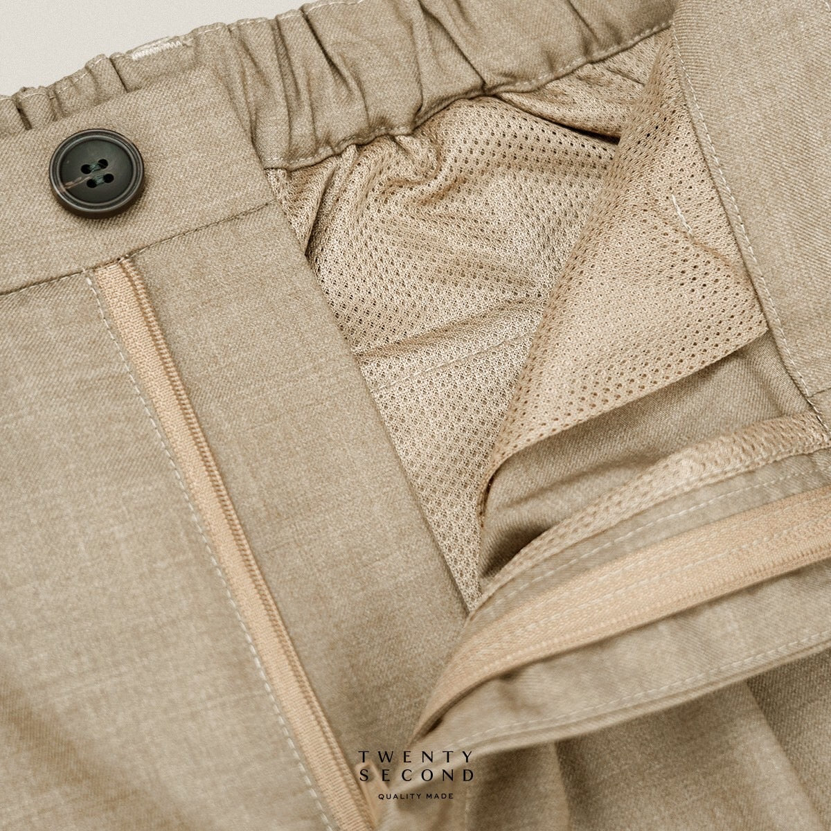 WEEKDAY SMART PANTS - KHAKI