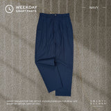 WEEKDAY SMART PANTS - NAVY