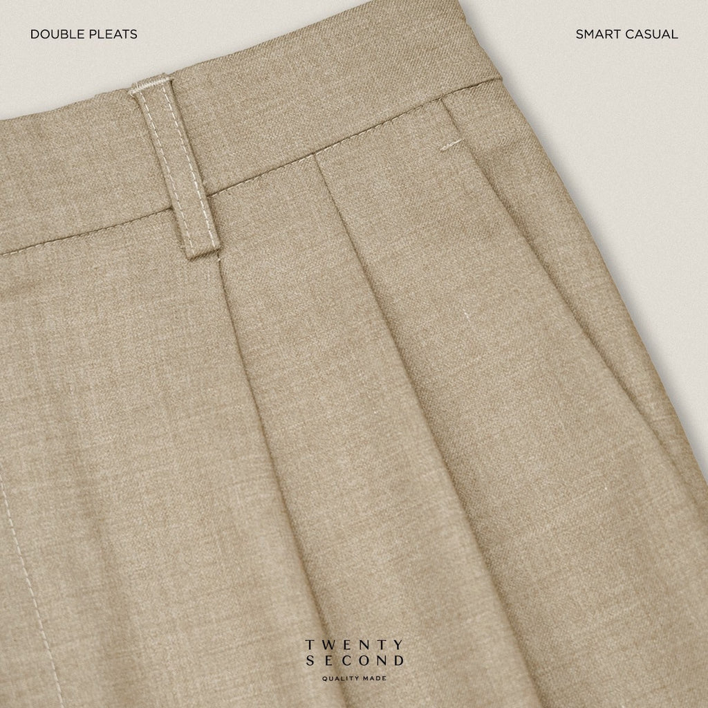 WEEKDAY SMART PANTS - KHAKI