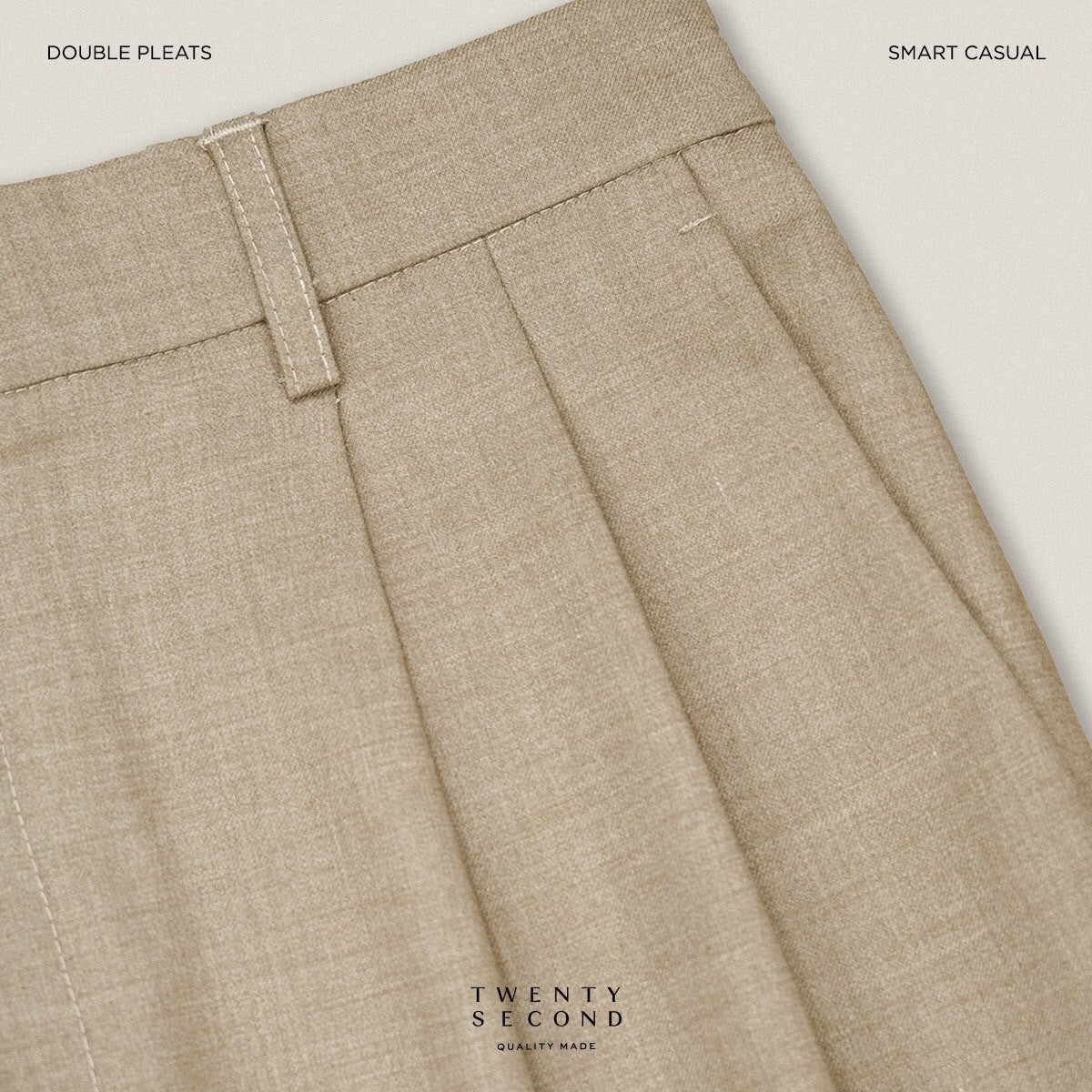 WEEKDAY SMART PANTS - KHAKI