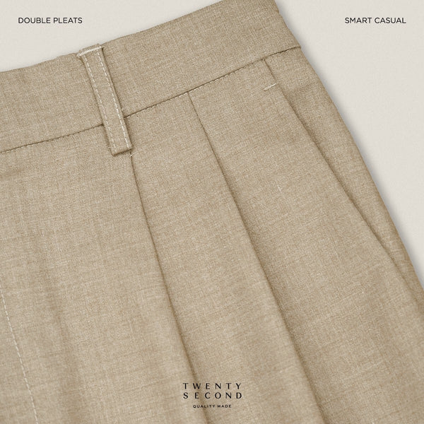 WEEKDAY SMART PANTS - KHAKI
