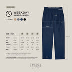 WEEKDAY SMART PANTS - NAVY