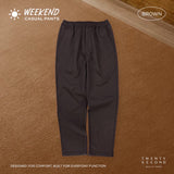 WEEKEND CASUAL PANTS - BROWN