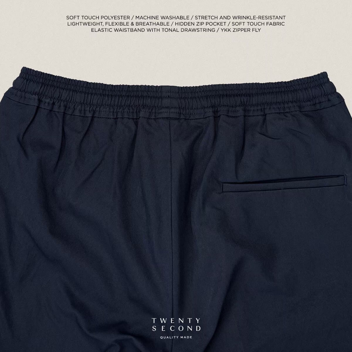 WEEKEND CASUAL PANTS - NAVY