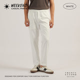 WEEKEND CASUAL PANTS - WHITE