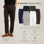 WEEKEND CASUAL PANTS - WHITE