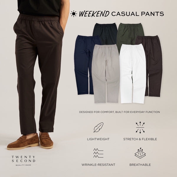 WEEKEND CASUAL PANTS - GREY