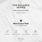 WEEKEND CASUAL PANTS - WHITE