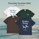 EVC WORKLESS SOCIETY TEE - NAVY