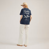EVC WORKLESS SOCIETY TEE - NAVY