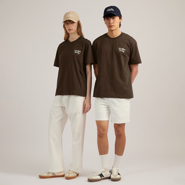 EVC WORKLESS SOCIETY TEE - BROWN