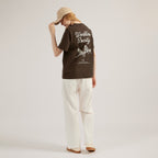 EVC WORKLESS SOCIETY TEE - BROWN