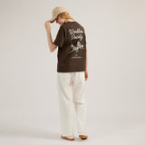 EVC WORKLESS SOCIETY TEE - BROWN