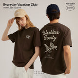 EVC WORKLESS SOCIETY TEE - BROWN