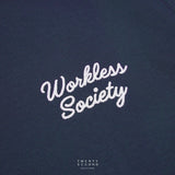EVC WORKLESS SOCIETY TEE - NAVY