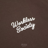 EVC WORKLESS SOCIETY TEE - BROWN