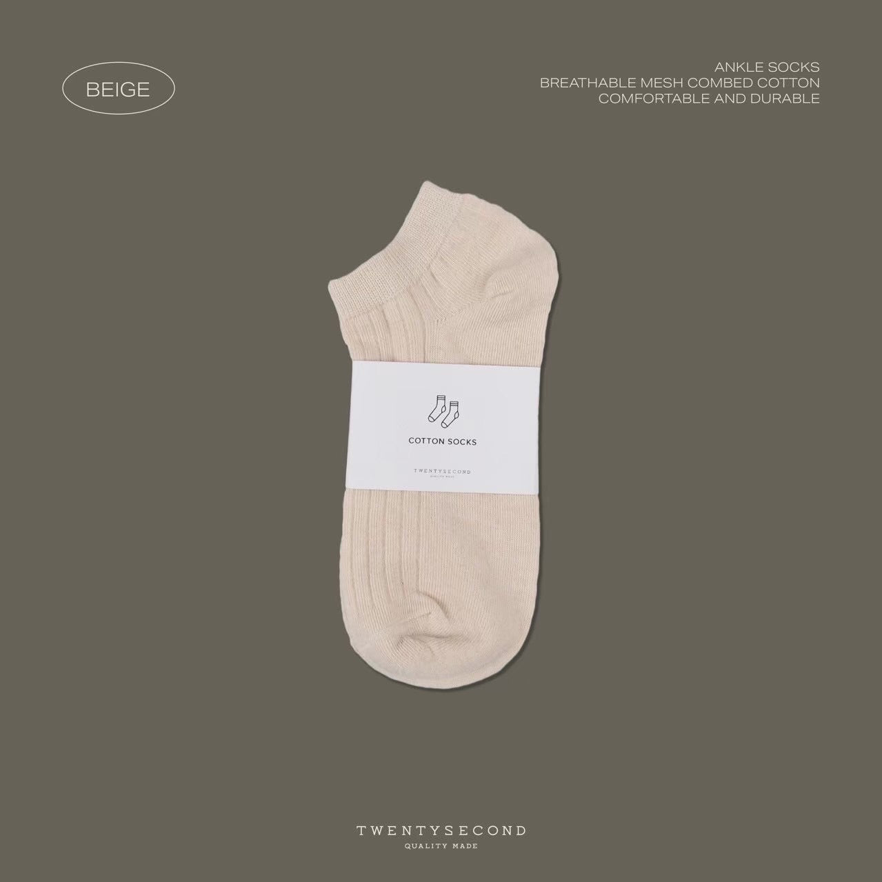 COTTON ANKLE SOCKS