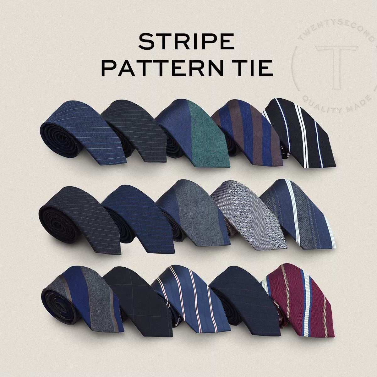 STRIPE PATTERN NECKTIE