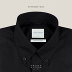 PLAIN BUTTON DOWN COLLAR SHIRT - BLACK