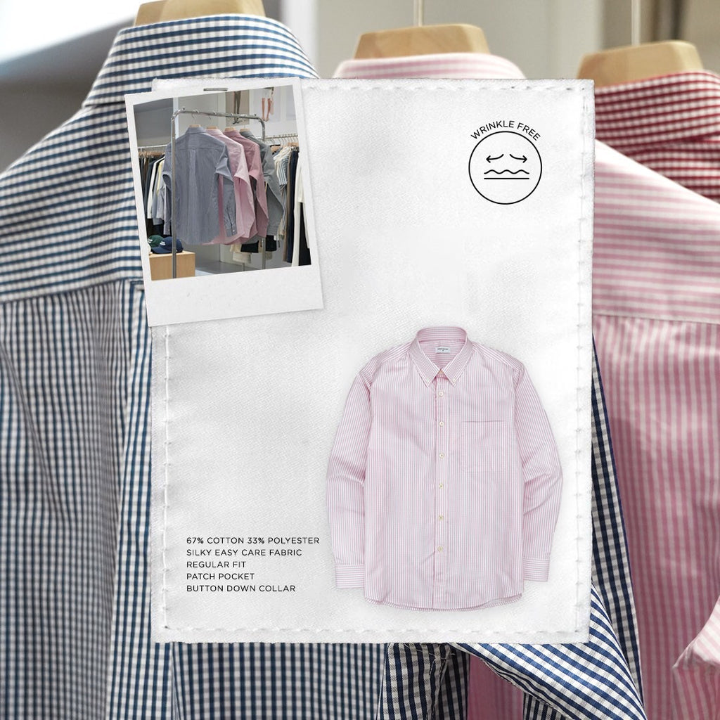 OLD TOWN GINGHAM SHIRTS - PINK
