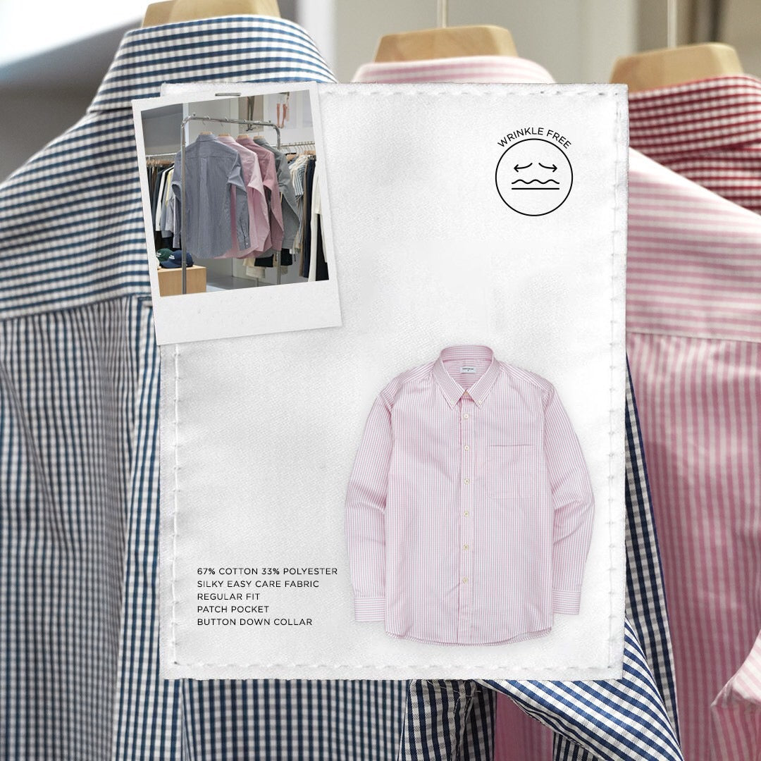 OLD TOWN GINGHAM SHIRTS - PINK