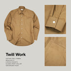 TWILL WORK SHIRTS - MUSTARD