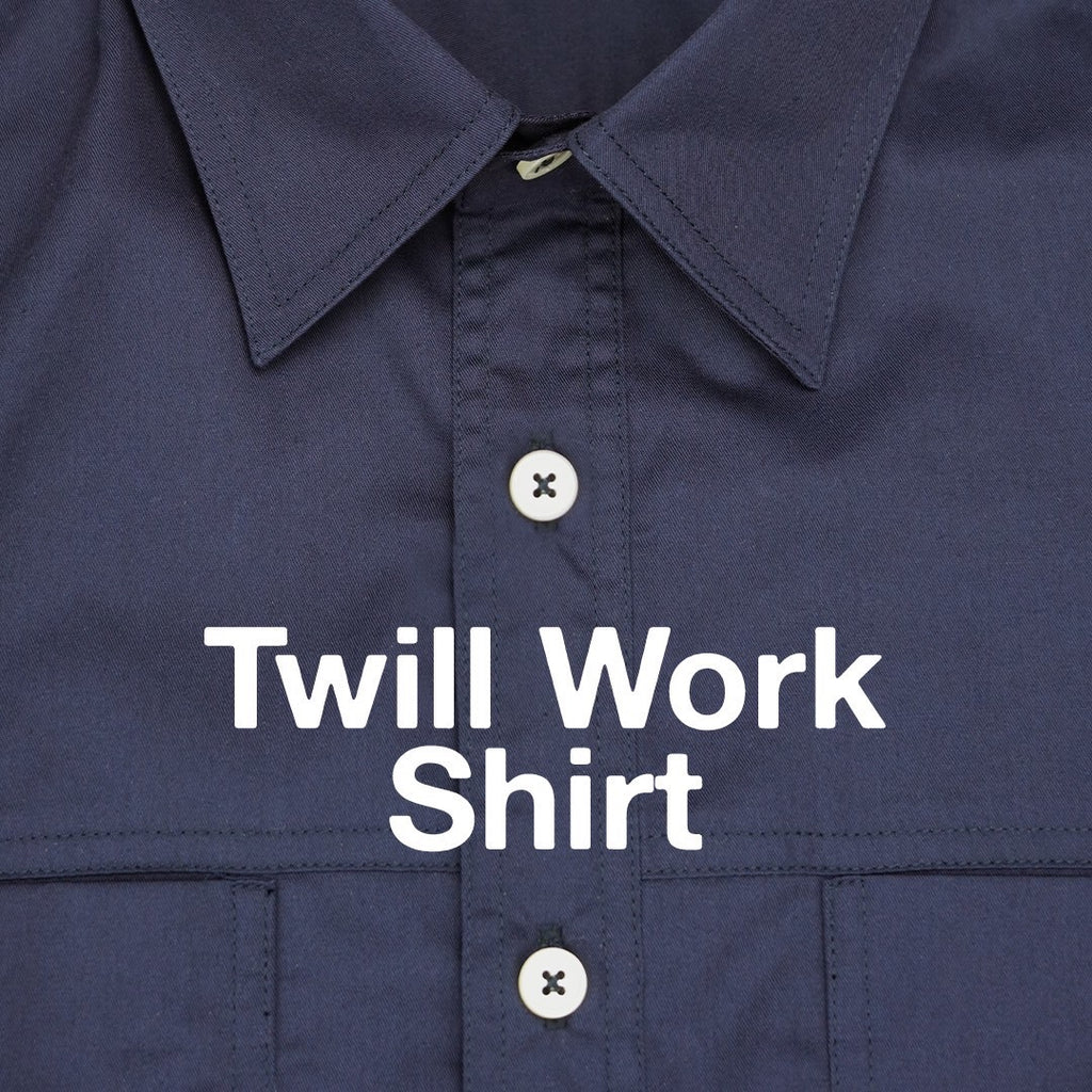 TWILL WORK SHIRTS - NAVY
