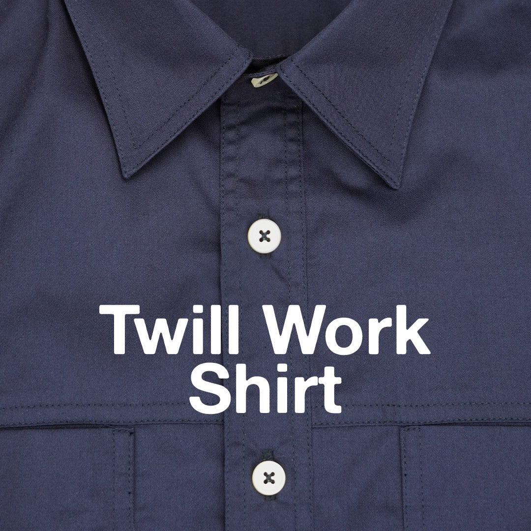TWILL WORK SHIRTS - NAVY