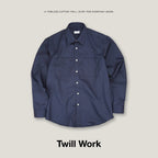 TWILL WORK SHIRTS - NAVY