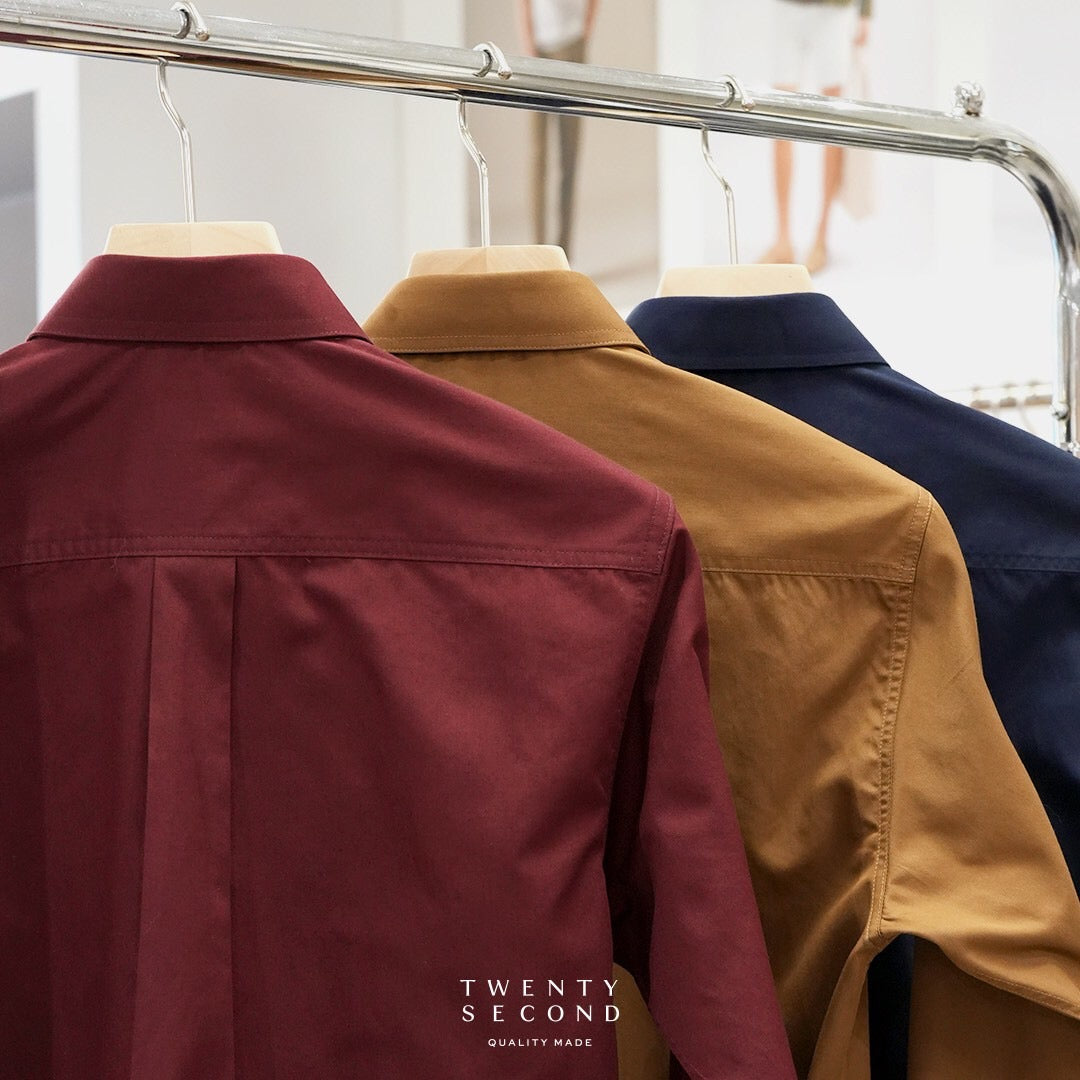 TWILL WORK SHIRTS - MUSTARD