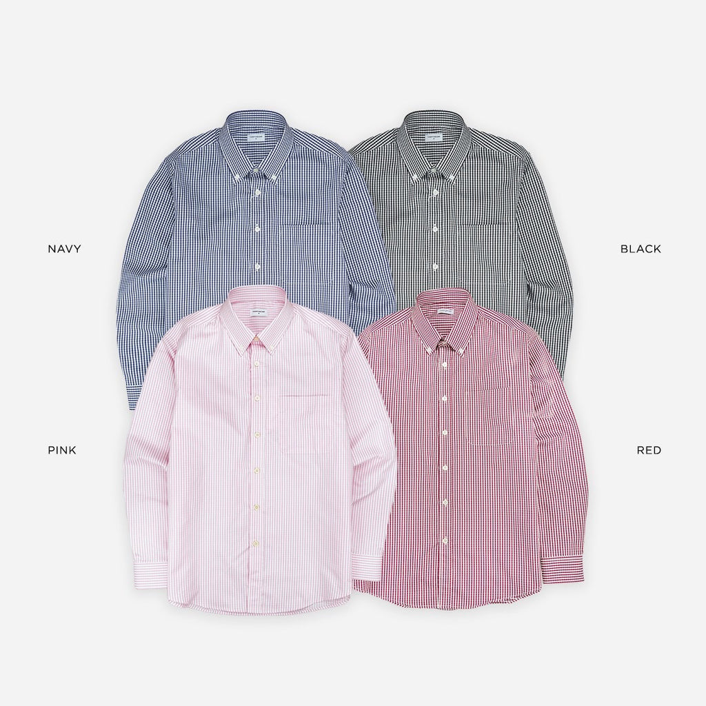 OLD TOWN GINGHAM SHIRTS - RED